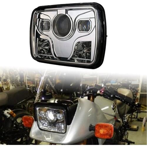 1Pcs 5x7 7X6" LED Headlight Sealed Headlamp For Kawasaki Katana GPZ 750 900 ZRX 1100 ZRX400
