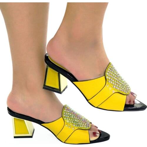 Doershow New Fashion African Party Pumps PU Leather High Heel Sandals Women Shoes Summer Italy High Heels Women party HDG1-18