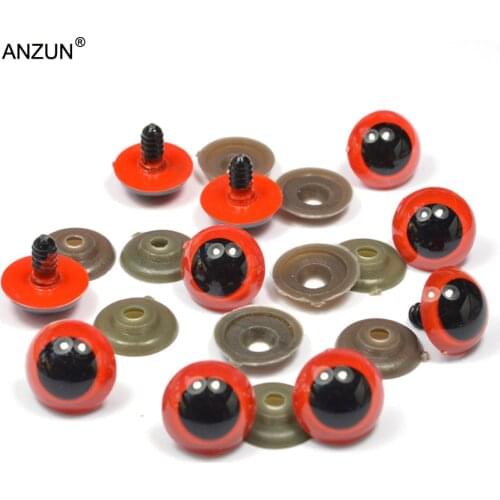 10-22mm Environmental Protection Plastic Safety Eyes For Teddy Bear Stuffed Toys Animal Dolls Plastic Beads Red