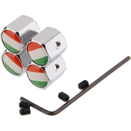 Italy Flag Car Wheel Tire Valve Cap AntiTheft Cover For Fiat LINCIA Jeep Alfa Romeo Maserati VW Ford Renault Peugeot Opel Toyota