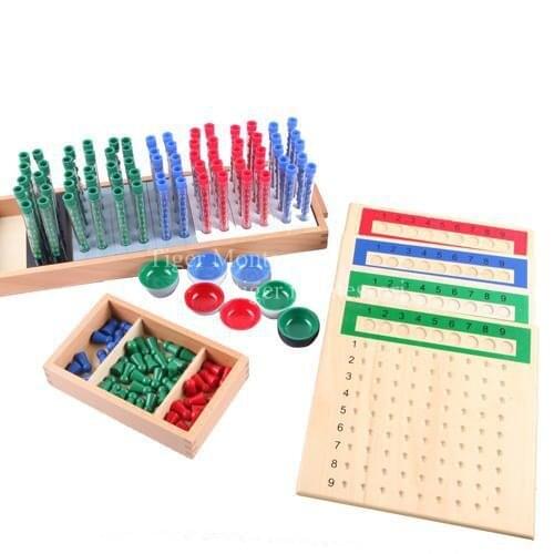 Montessori mathematics Long Division toy