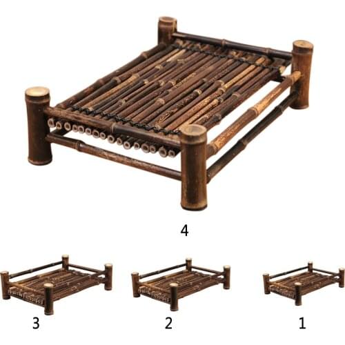 Chinese Classic Bamboo Gongfu Tea Table Storage TEA Serving Tray - 40x 35x 9cm