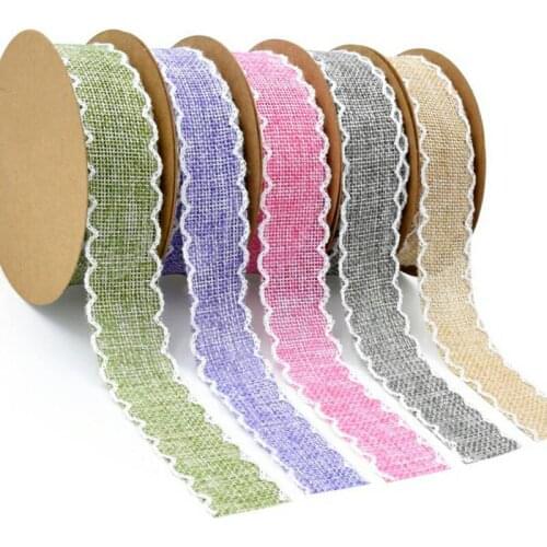 1 '25MM lace ribbon 10 yards DIY handmade materials Headdress gift packaging Christmas New Year decoration