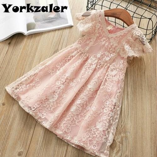 Girls Summer Princess Dress Fashion Lace Floral Baby Girls Elegant Dress Kids Children Clothes Dress Drop Shipping Girl Dress
