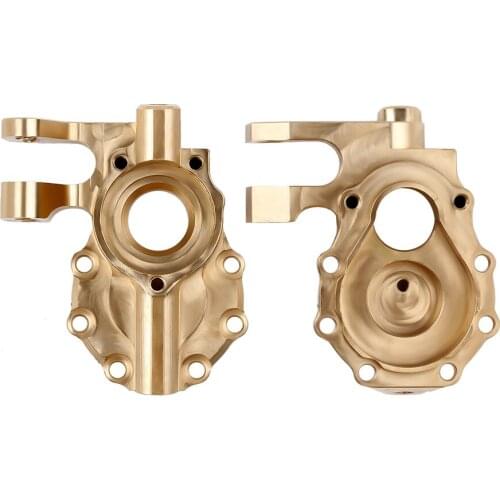 Metal 2PCS Brass Counterweight Portal Drive Housing for 1:10 Scale RC Crawler Car Traxxas TRX-4 TRX6 8252