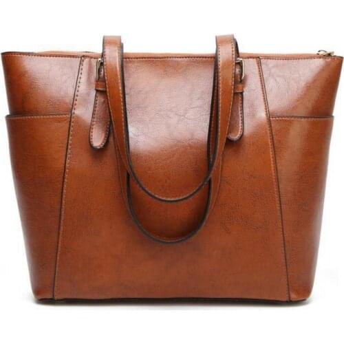 MICKY KEN fashion ladies retro shoulder Messenger bag brand design handbag oil wax skin ladies large capacity shopping bag women