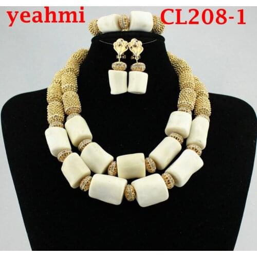Fashion Jewelry 2020 Women Bridal Wedding Jewelry Sets High Quality Lock Necklace Earrings Bracelet Ring For Party CL208-1