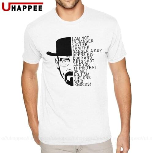 Oversized Breaking Bad Walter Heisenberg I am The Danger Shirts Mens Simple Design Short Sleeves Mens Designer Shirts