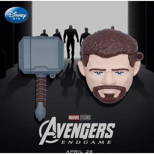 Marvel Studios Thor hammer Airpods Pro Case 3D soft silicone cover for Airpods 2/ Airpods 1 pro Case funda airpods case
