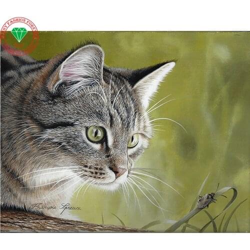 New Needlework cross-stitch kits Diamond Painting Cat Mosaic rhinestone picture Diamond Embroidery Animal Cat Home Decoration