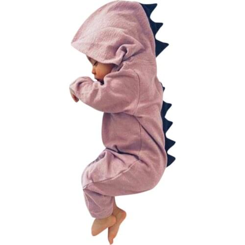 NEW! TELOTUNY Newborn Romper Jumpsuit Dinosaur Hooded Romper baby clothes a801 25