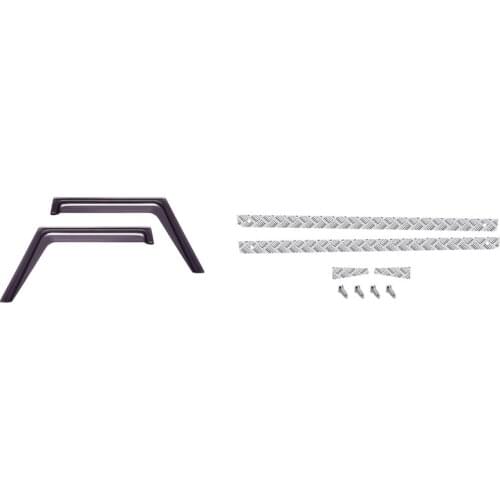 Window Sun Visor Wind Rain Shield Deflector with Rear and Side Skid Plate,for MN D90 D99S MN99S 1/12 RC Car