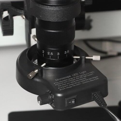 Adjustable Microscope LED Ring Light illuminator Lamp For Microscope Circle Light Industrial microscope camera light source
