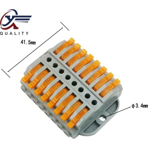 30/50/100PCS Wire Connector 8 pin New Universal Docking Fast Wiring Conductors push-in Terminal Block Electrical Equipment