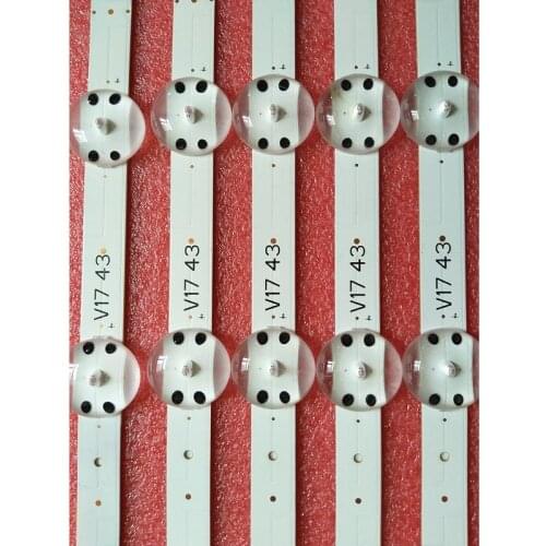 TVS LED Band array For LG 43UJ670V-ZD 43UJ670Y-TD 43UJ675V-ZC 43UJ6900 LED Bar Backlight Strip Line LC430DGG-FKM3 Ruler Tapes