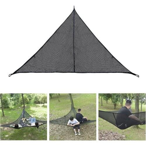 Adults Triangle Hammock Kids Multi-functional Camping Garden Patio Sleeping Bed Max Load 100kg