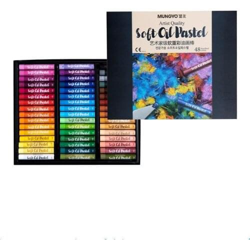 Mungyo 24/36/48 Colors Artists Quality Soft Oil Pastels Set MOPA Series Professional Art Supplies Drawing Set Art supplies