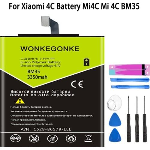 WONKEGONKE Xiaomi Mi 4C Phone Batteries