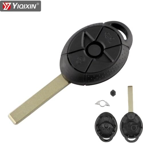 YIQIXIN Old For BMW Mini Cooper S R50 R53 Remote Car Key Shell Fob Cover Case 3 Button Smart Blade Key Housing Box Replacement