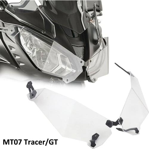 For Yamaha MT07 Tracer/GT 2016-2021 2020 2019 2018 2017 Motorcycle Headlamp Protectors Headlight Guard Protector Cover