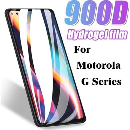 For Motorola E7 Plus Case Hydrogel Film Moto G9 Plus G 5G Plus Power Card Protective Motorola G9 Play Screen Protector