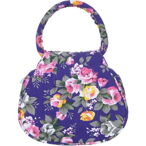 Ladies Coin Purse Mother Bag Outdoor Picnic Food Fruit Lunch Box Grocery Women Shopping Handbag Floral Printed Casual Sac