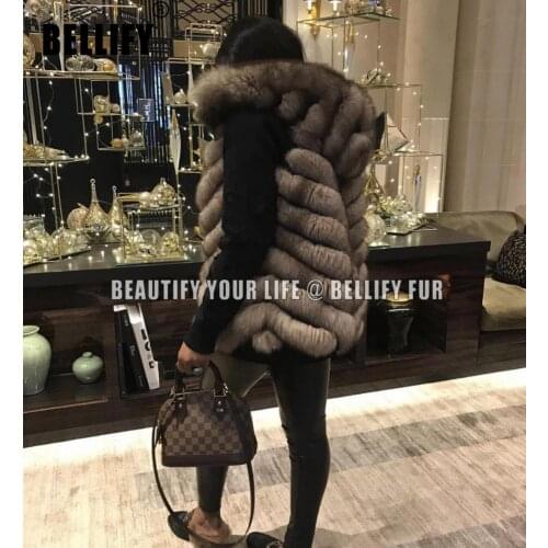 2020 winter New Fashion Women ladies Sable natural fox fur vest Natural Real Fur Jackets Vest Outerwear f11