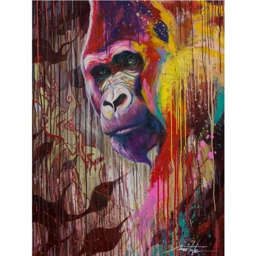 Animals diamond painting orangutan rhinestone embroidery picture mosaic sticker decor diamond dot tapestry posters wall paper