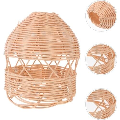 1Pc Lampshade Rattan Weaving Lightshade Decoration Lampshade Pendant