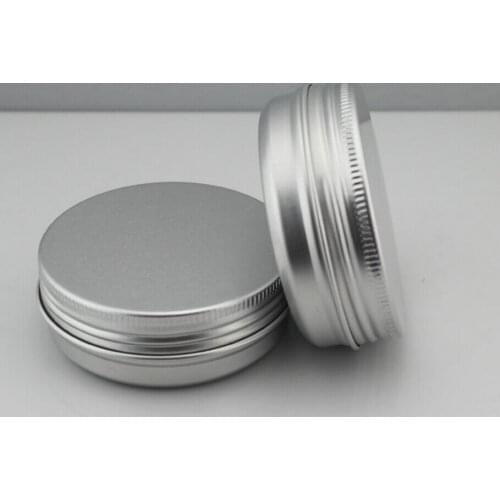 1000pcs hot 15g cosmetic aluminum jar 15ml metal tin for cream packaging container