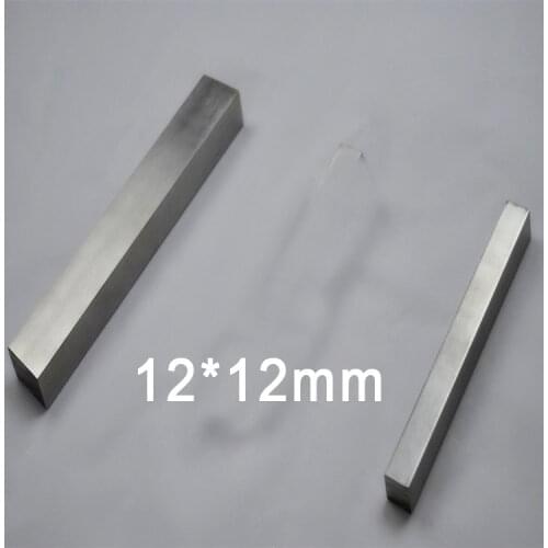 12mm x 12mm 500mm length GR2 titanium square bar square Ti strip titanium alloy square rod quadrate rod