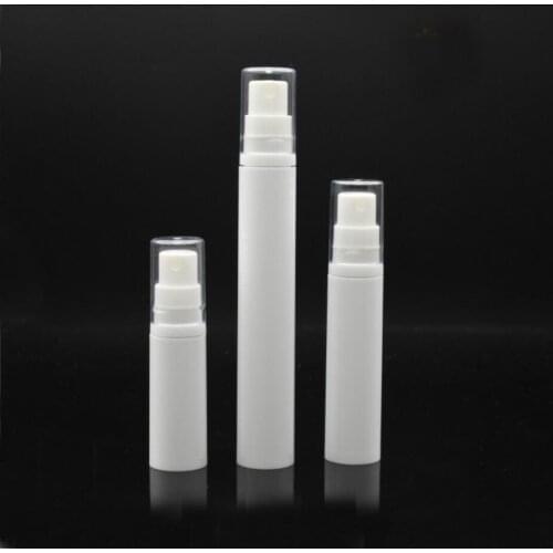 15ML white airless bottle clear lid lotion emulsion serum sample eye essence hyaluronic toner mist sprayer skin care packing