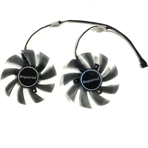 2pcs/set 87mm Fan gtx1070 GPU Alternative Cooler For Gigabyte GTX 1070 WINDFORCE VGA Card Cooling Fan As Replacement
