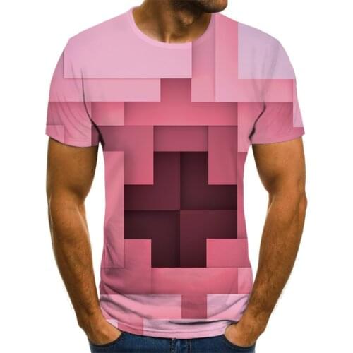 2021 interesting 3D graphic T-shirt mens casual summer fashion top breathable O-neck shirt mens shirt plus size streetwear