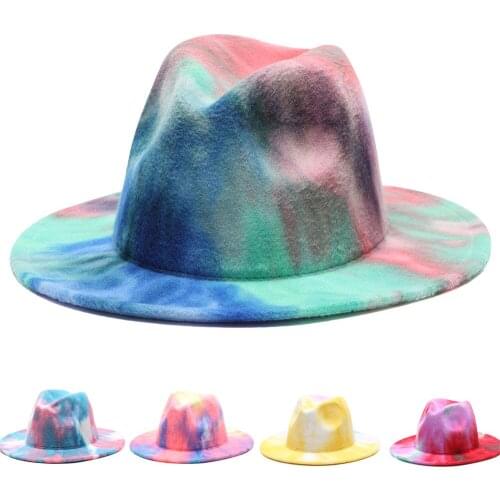 2021 new fedora hats women men wide brim luxury felted hats autumn winter spring multicolor jazz caps casual felted hats