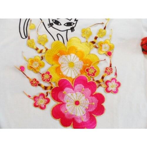 26*20 cm flower water soluble lace trim lace patches iron and sewing on lace motifs lace applique