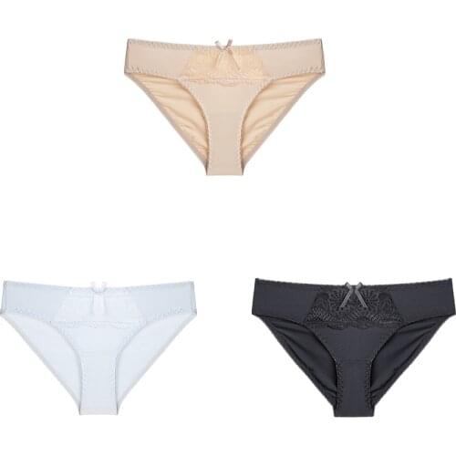 3pcs/lot womens lace panties seamless panty briefs Sexy Lingerie Fashion Cotton underwear intimate