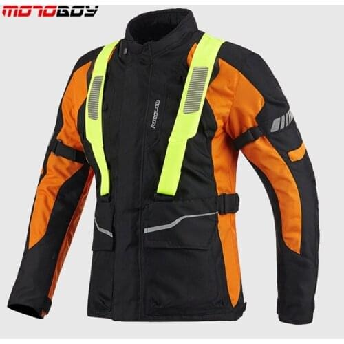 Free shipping 1pcs Motorcycle Racing Protector Motocross Armour Protection Waterproof Motorcycle Jacket With 5 pcs pads