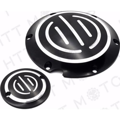 Aftermarket Black CNC Derby Timing Timer Cover For Harley Davidson Sportster 883 1200 XL XR BLACK
