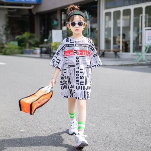 Kids Dress Casual Korean Short Sleeve Girls Dresss Kids Clothing 4 5 6 7 8 9 10 Years Girls Dress Summer 2020 Children Dress