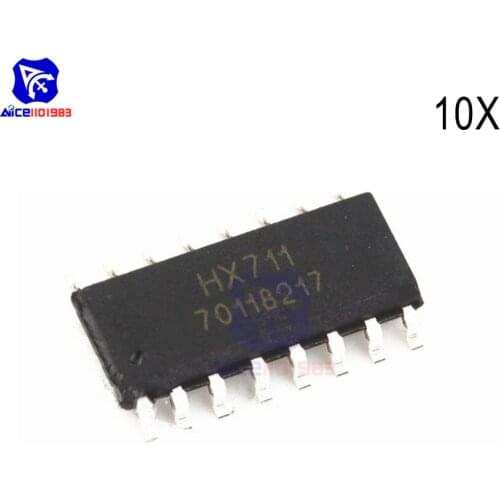 Diymore 10PCS/Lot IC Chips HX711 SOP-16 Weighting Sensor Integrated Circuit SMD Original IC