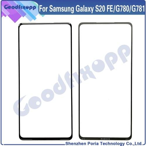 For Samsung Galaxy S20 FE G780F G780G LCD Display Touch Front Outer External Lens For Samsung S20FE 5G SM-G781B/DS Glass Screen