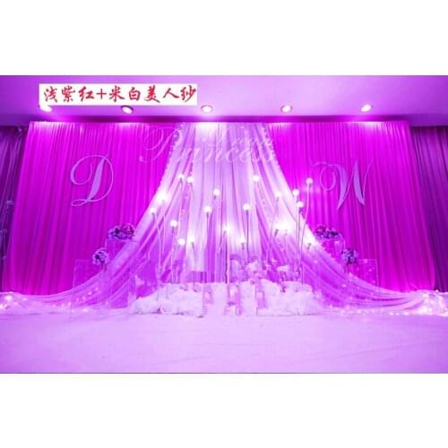 Express free shipping 3x6MTR wedding stage backdrops decoration romantic custom design wedding curtain,Photography Background