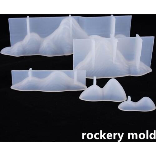 DIY Rockery Resin Mold Crystal Epoxy Rockery Decoration Mold Decoration Table Set Home Mountain Peak Silicone Mold
