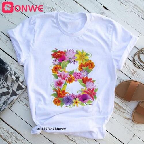 Floral Flower Letter Aesthetics Women Print T-shirt Female Ulzzang Summer Tops Tees Girl 90s Clothes,Dropshipping