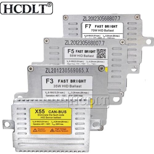 HCDLT Original DLT Xenon HID Ballast 35W 55W 70W F3 F5 F7 Fast Bright X3 X5 Canbus HID Slim Ballast For Car Headlight Bulb Kit