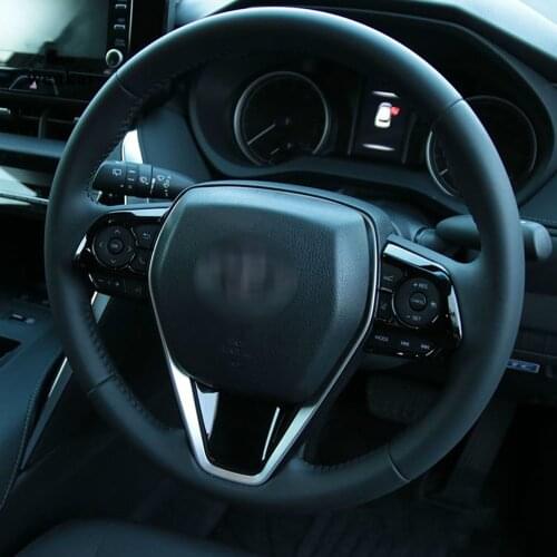For Toyota Harrier Venza XU80 2020 2021 Steering Wheel Control Panel Cover Trim Molding Garnish