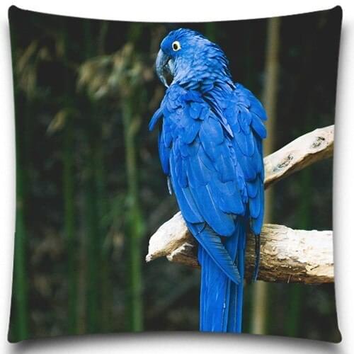 Cute Blue birds Flying Animal Pillow Case For 18' etc 5 size Square Vintage Home Decorative for sofa car bedroom 9 style