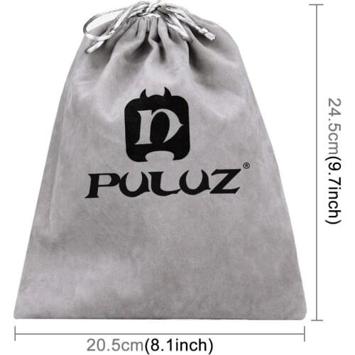 Soft Flannel Pouch Bag for GoPro HERO and other Action Camera Accessories Cell Phone Carry Bag Size 24.5cm x 20.5cm