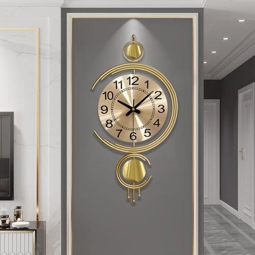 Wall Clock Modern Design Luxury Crystal Metal Creative Wall Watches Art Personality Fashion Simple Decorative Housewarming Gift